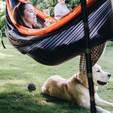 Load image into Gallery viewer, ORANGE & GREY TRAVEL HAMMOCK