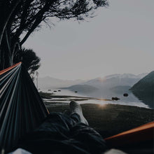 Load image into Gallery viewer, ORANGE & GREY TRAVEL HAMMOCK