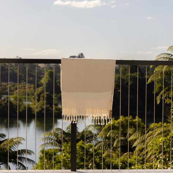 BEIGE / IVORY TURKISH TOWEL