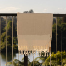 Load image into Gallery viewer, BEIGE / IVORY TURKISH TOWEL
