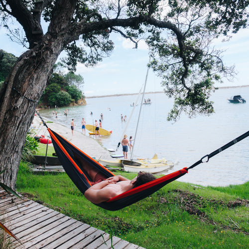 Orange & Grey Travel Hammock