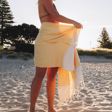 Load image into Gallery viewer, YELLOW / IVORY TURKISH TOWEL
