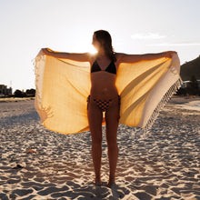 Load image into Gallery viewer, YELLOW / IVORY TURKISH TOWEL
