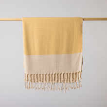 Load image into Gallery viewer, BEIGE / IVORY TURKISH TOWEL
